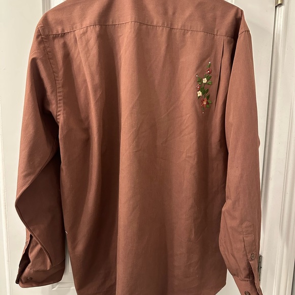 Vintage Men's 15 1/2 33-34 single needle tailoring
western shirt. - Picture 5 of 9